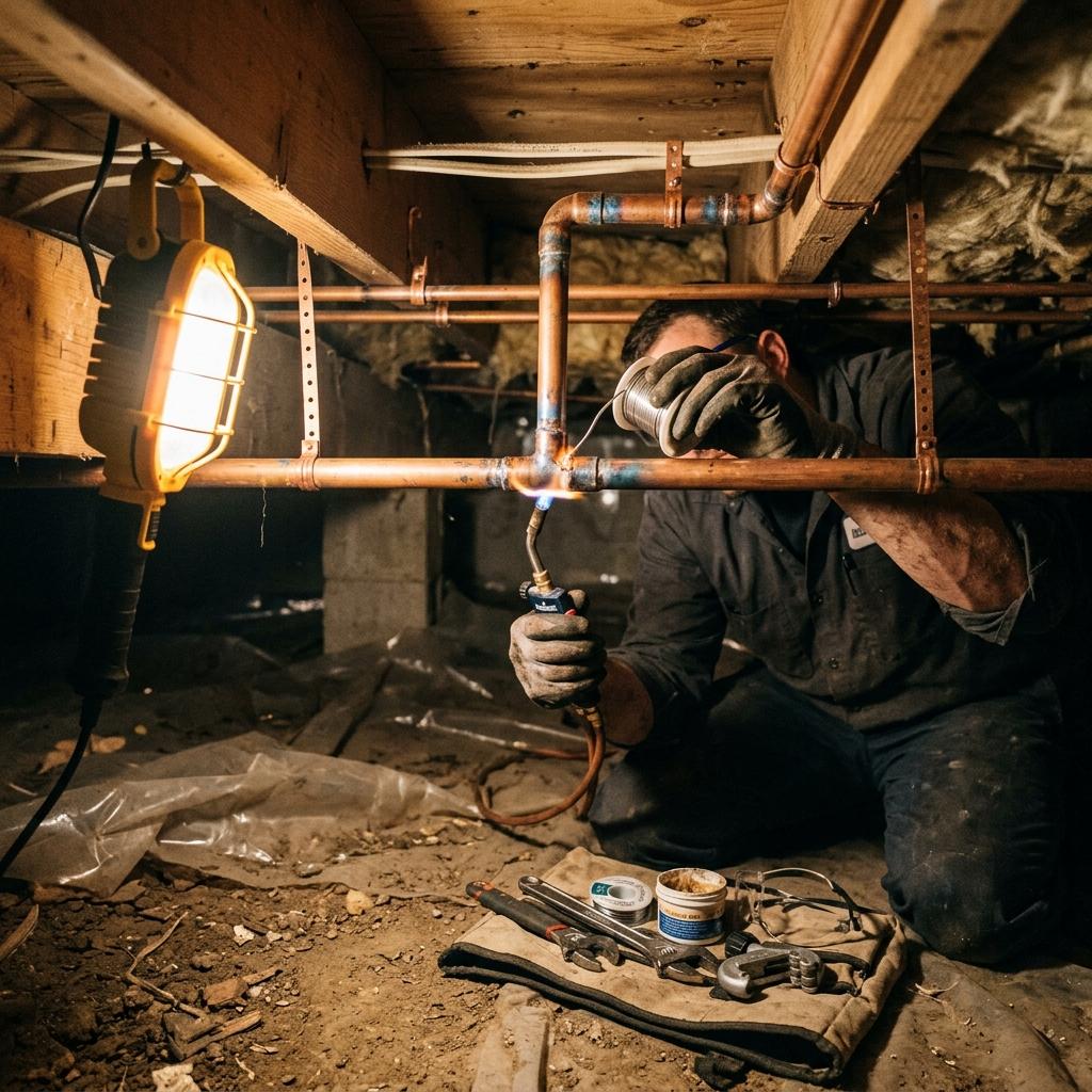Copper pipe repair